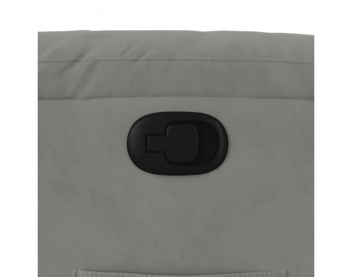 Sonata H Реклайнер стол, светлосив, микрофибърен текстил