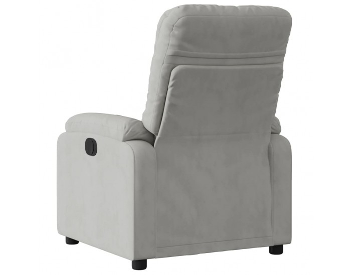 Sonata H Реклайнер стол, светлосив, микрофибърен текстил