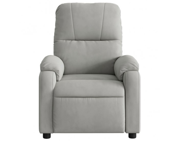 Sonata H Реклайнер стол, светлосив, микрофибърен текстил