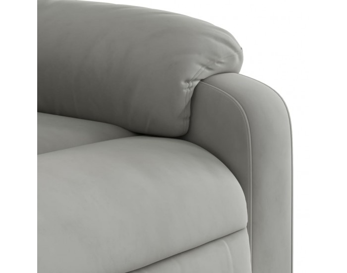 Sonata H Реклайнер стол, светлосив, микрофибърен текстил