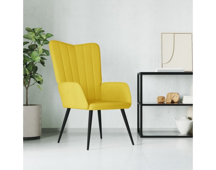 Sonata H Релаксиращ стол, горчица жълто, кадифе