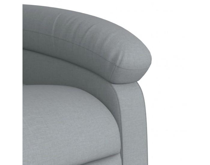 Sonata H Масажен реклайнер стол, светлосив, текстил