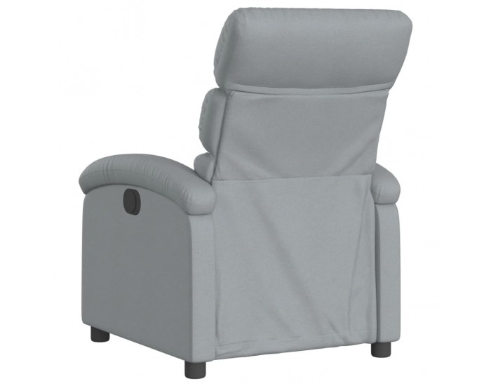 Sonata H Масажен реклайнер стол, светлосив, текстил