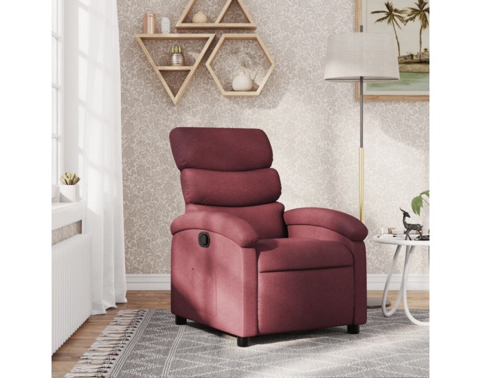 Sonata H Стол реклайнер, виненочервен, текстил