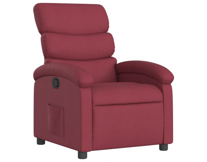 Sonata H Стол реклайнер, виненочервен, текстил