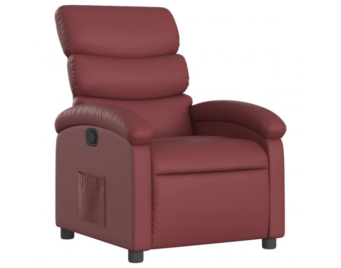 Sonata H Реклайнер стол, виненочервен, изкуствена кожа