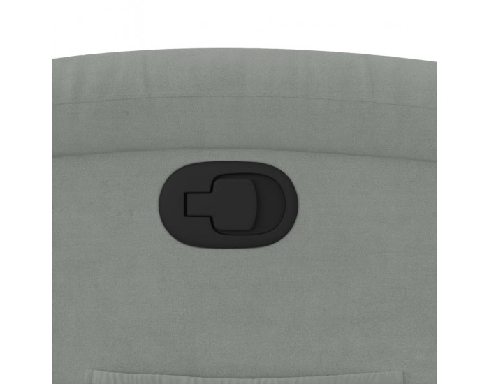 Sonata H Реклайнер стол, светлосив, кадифе