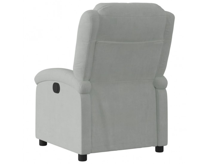 Sonata H Реклайнер стол, светлосив, кадифе