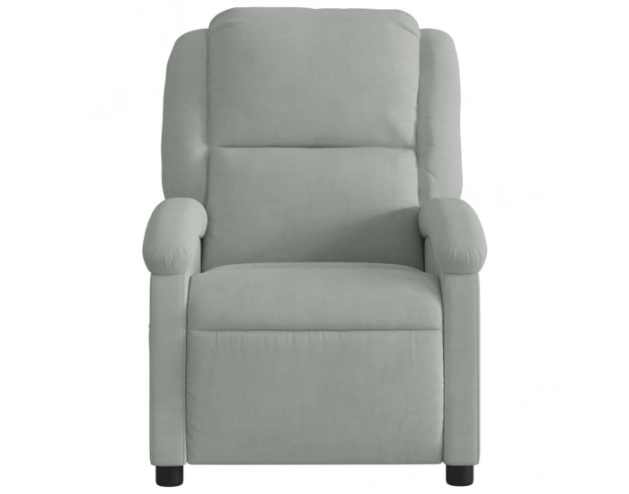 Sonata H Реклайнер стол, светлосив, кадифе