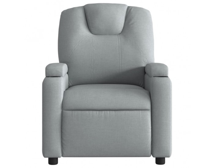 Sonata H Масажен реклайнер стол, светлосив, текстил