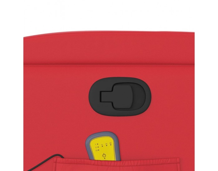 Sonata H Масажен реклайнер стол, червен, изкуствена кожа