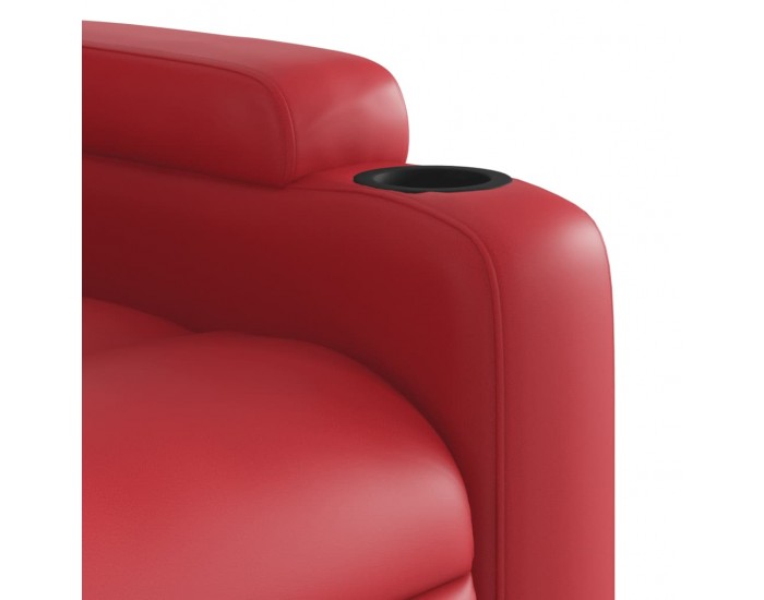 Sonata H Електрически стол реклайнер, червен, изкуствена кожа