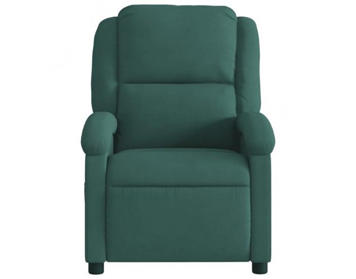 Sonata H Електрически реклайнер стол, тъмнозелен, кадифе