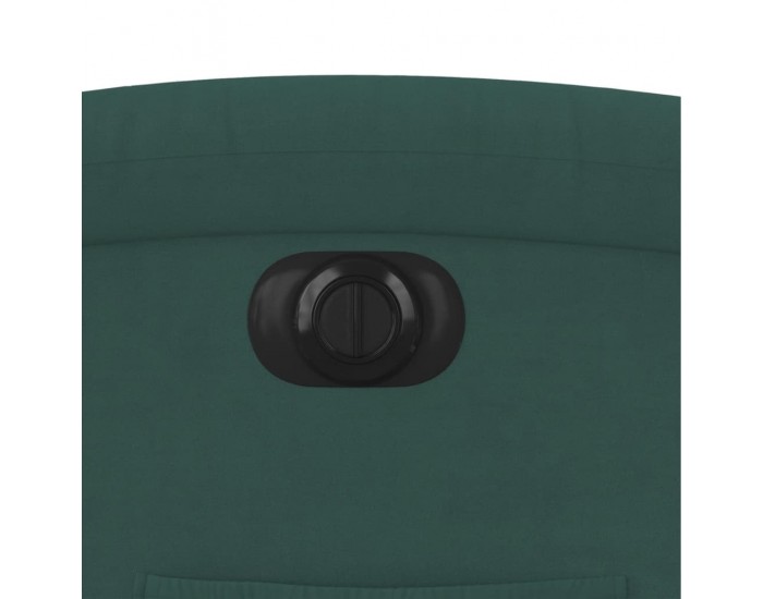 Sonata H Електрически реклайнер стол, тъмнозелен, кадифе