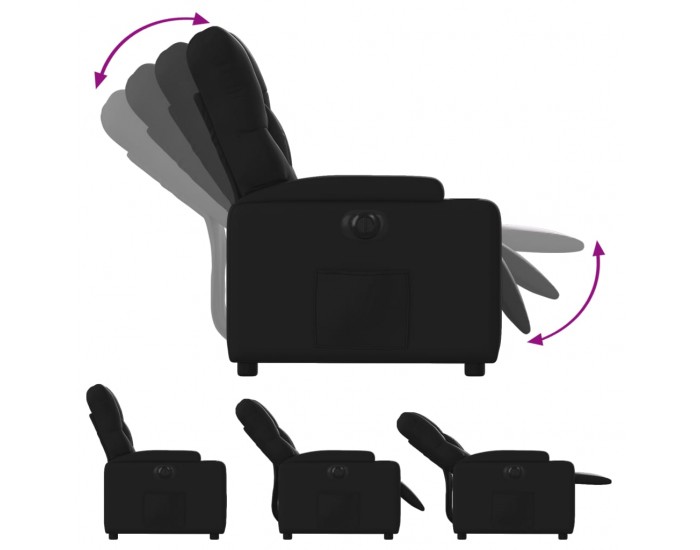 Sonata H Електрически наклоняем стол, черен, изкуствена кожа