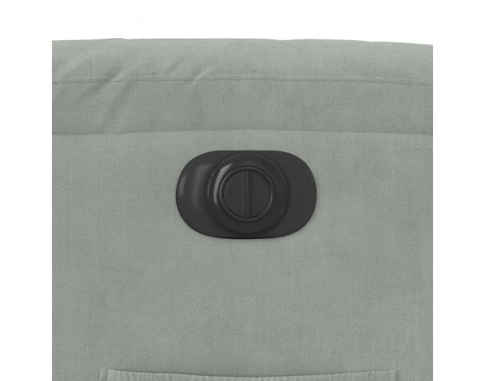 Sonata H Електрически реклайнер стол, светлосив, кадифе