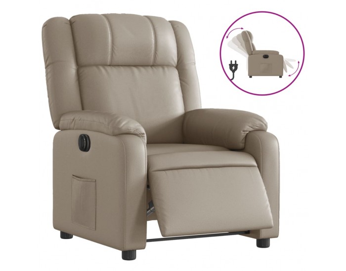 Sonata H Електрически стол реклайнер, капучино, изкуствена кожа