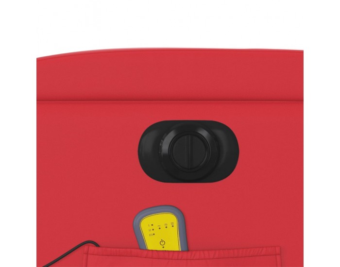 Sonata H Електрически масажен реклайнер стол, червен, изкуствена кожа