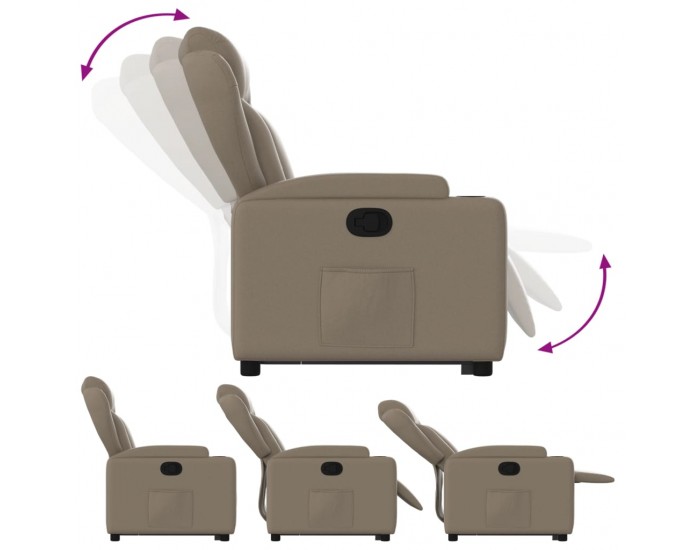 Sonata H Изправящ реклайнер стол, капучино, изкуствена кожа