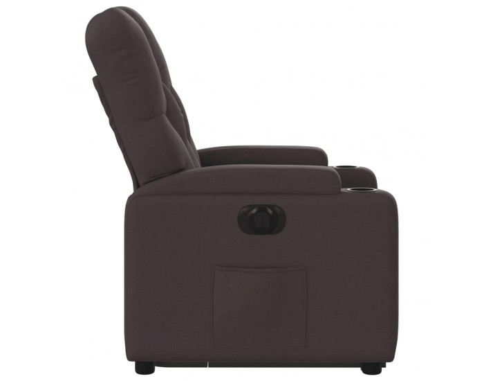 Sonata H Електрически изправящ реклайнер стол, тъмнокафяв, текстил