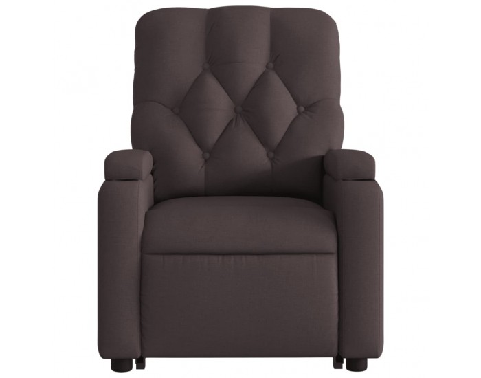 Sonata H Електрически изправящ реклайнер стол, тъмнокафяв, текстил