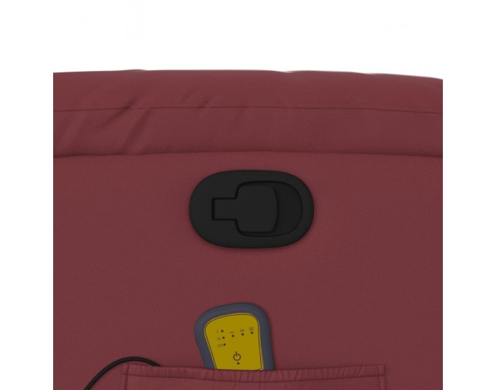 Sonata H Изправящ масажен наклоняем стол, виненочервен, изкуствена кожа