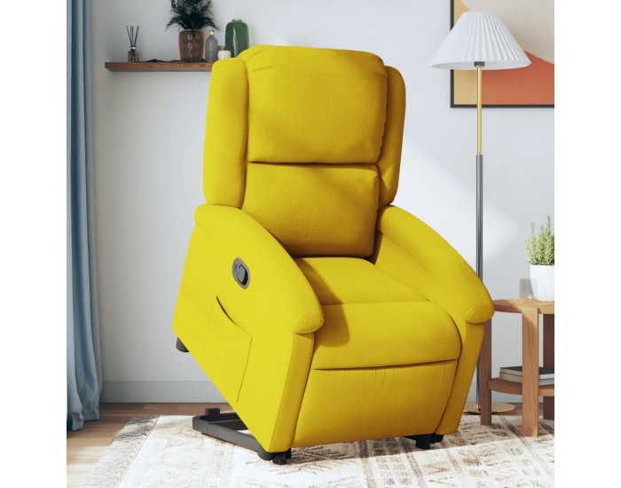 Sonata H Изправящ реклайнер стол, Жълто, кадифе