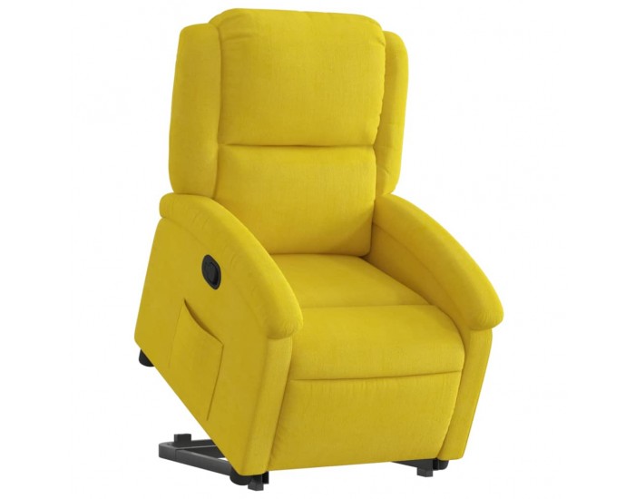 Sonata H Изправящ реклайнер стол, Жълто, кадифе