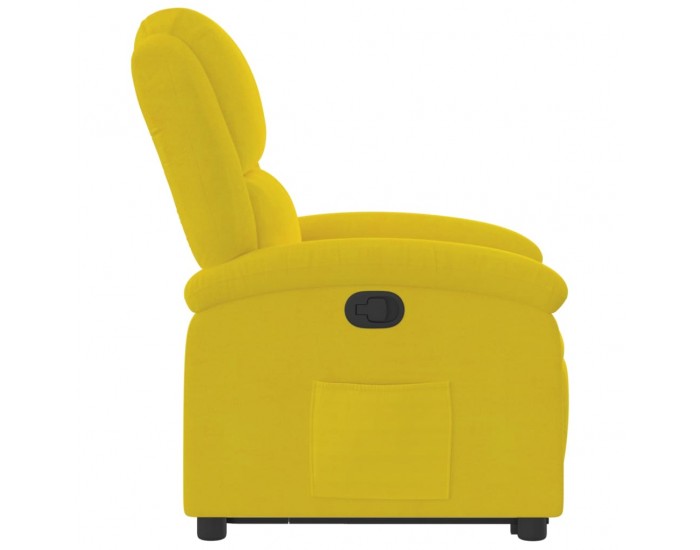 Sonata H Изправящ реклайнер стол, Жълто, кадифе