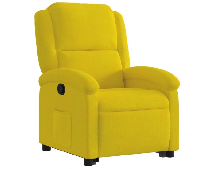 Sonata H Изправящ реклайнер стол, Жълто, кадифе
