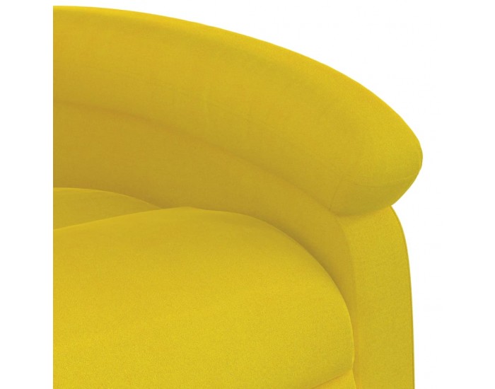 Sonata H Изправящ реклайнер стол, Жълто, кадифе