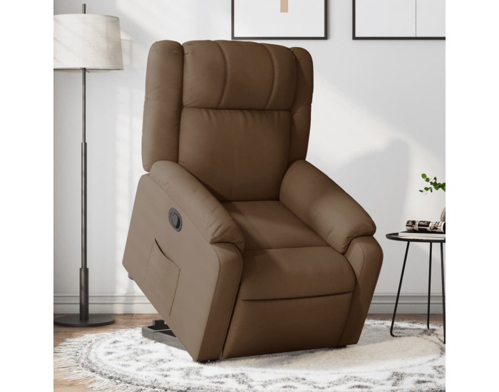 Sonata H Изправящ реклайнер стол, кафяв, текстил