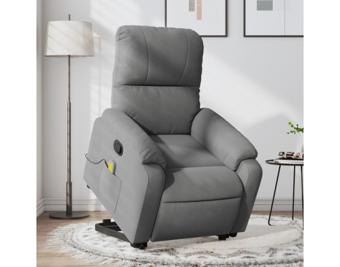 Sonata H Изправящ масажен наклоняем стол тъмносив, микрофибърен текстил