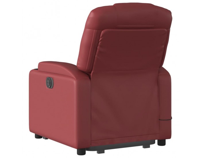 Sonata H Изправящ масажен наклоняем стол, виненочервен, изкуствена кожа