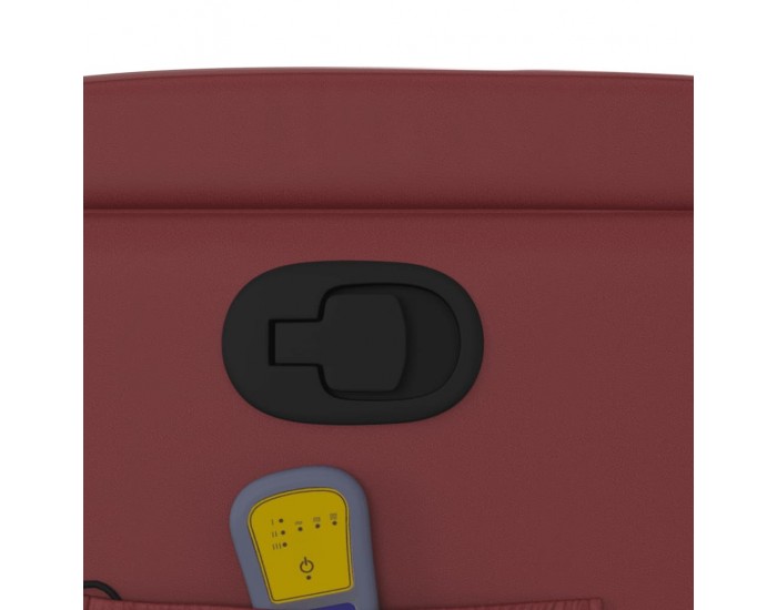 Sonata H Изправящ масажен наклоняем стол, виненочервен, изкуствена кожа