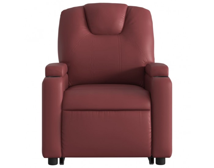 Sonata H Изправящ масажен наклоняем стол, виненочервен, изкуствена кожа