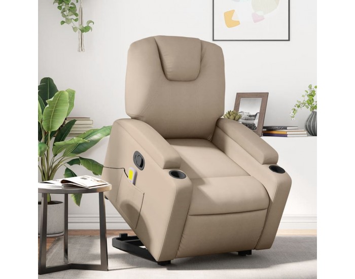 Sonata H Изправящ масажен наклоняем стол, капучино, изкуствена кожа