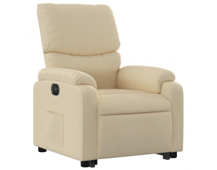 Sonata H Електрически изправящ реклайнер стол, кремав, текстил