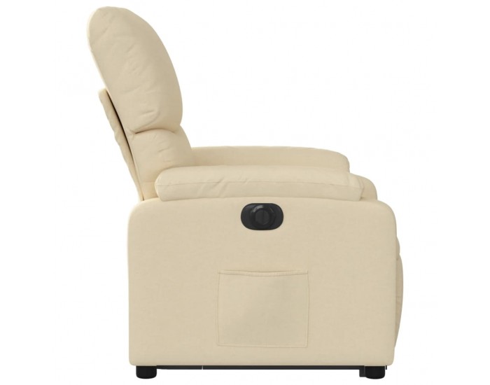 Sonata H Електрически изправящ реклайнер стол, кремав, текстил