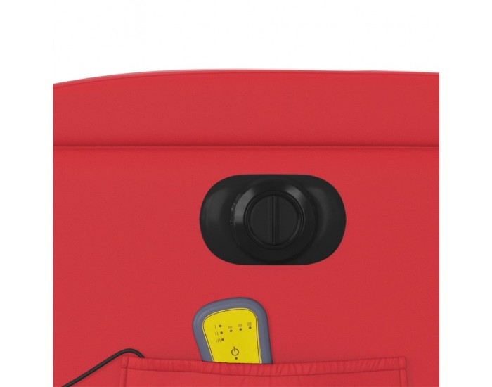 Sonata H Електрически изправящ масажен реклайнер стол, червен, еко кожа