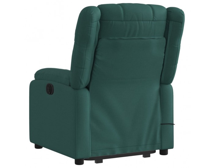 Sonata H Електрически изправящ масажен реклайнер стол тъмнозелен текстил