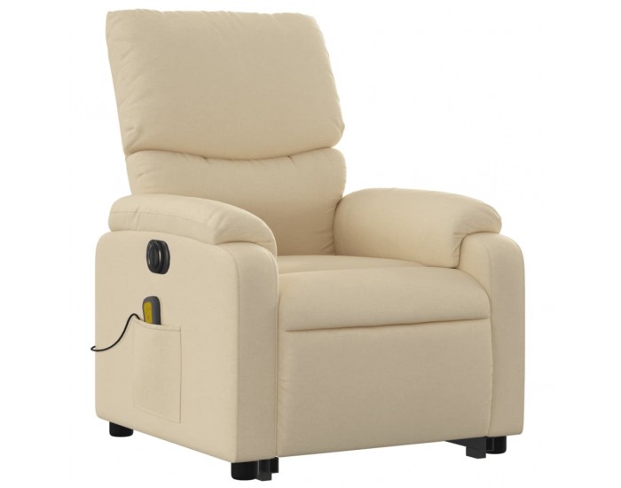 Sonata H Електрически изправящ масажен реклайнер стол кремав текстил