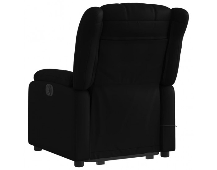 Sonata H Изправящ масажен реклайнер стол, черен, изкуствена кожа