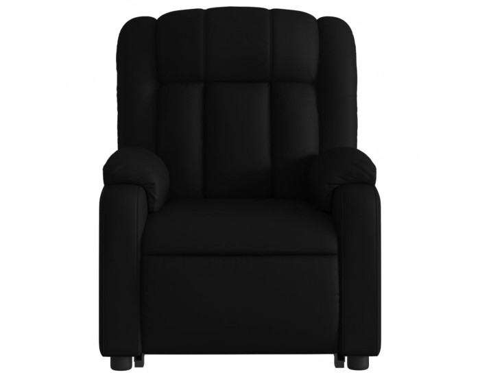 Sonata H Изправящ масажен реклайнер стол, черен, изкуствена кожа