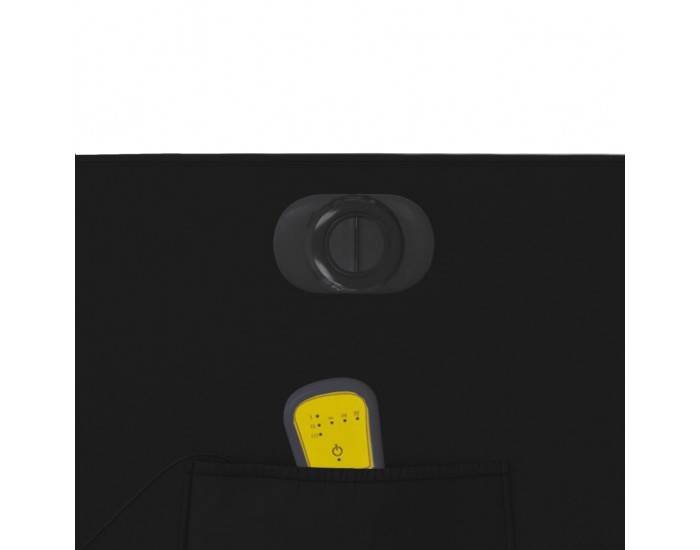 Sonata H Електрически масажен реклайнер стол, черен, изкуствена кожа