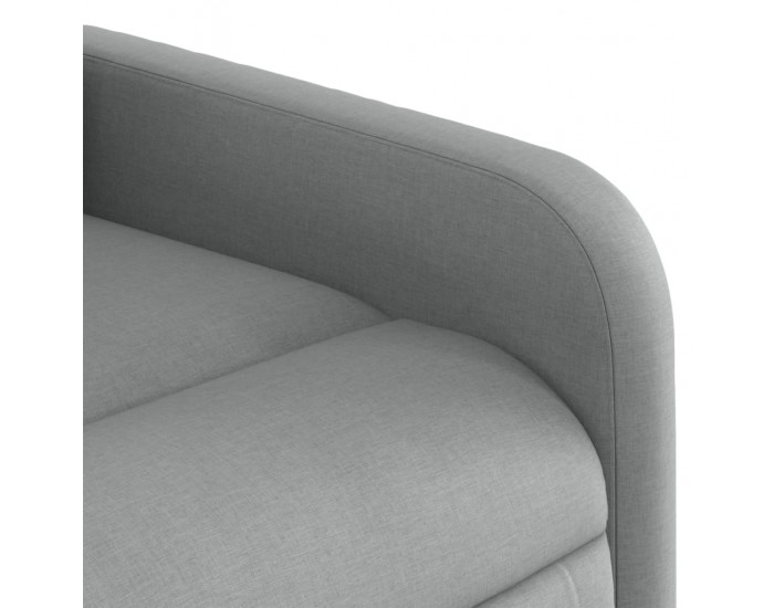 Sonata H Изправящ масажен реклайнер стол, светлосив, текстил