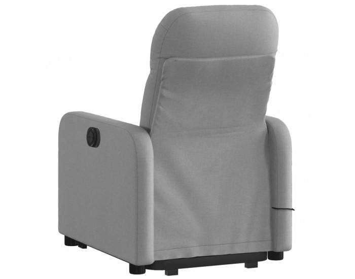 Sonata H Изправящ масажен реклайнер стол, светлосив, текстил