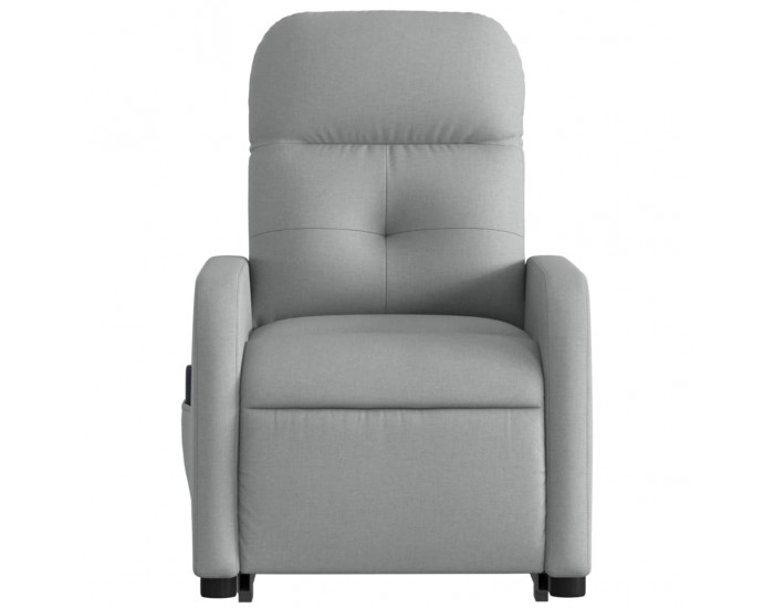 Sonata H Изправящ масажен реклайнер стол, светлосив, текстил