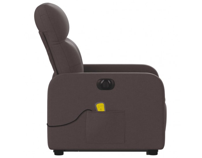 Sonata H Електрически изправящ масажен реклайнер стол тъмнокафяв текстил