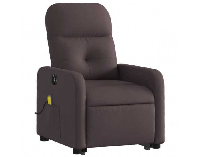 Sonata H Електрически изправящ масажен реклайнер стол тъмнокафяв текстил